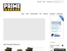 Tablet Screenshot of primearcades.com